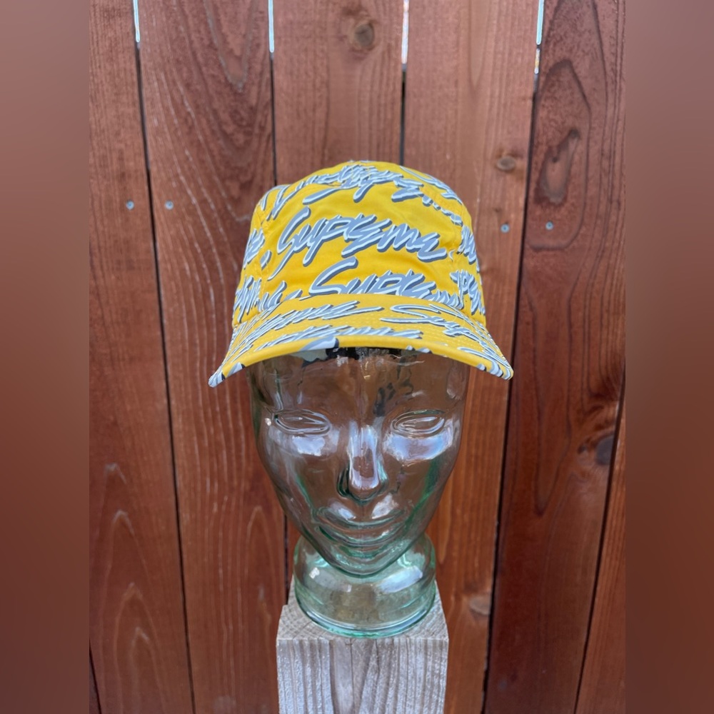 Supreme Signature Script Logo Camp Cap SS19